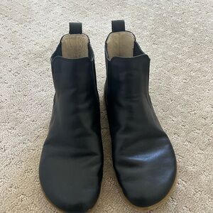 Black Leather Ankle Boots
